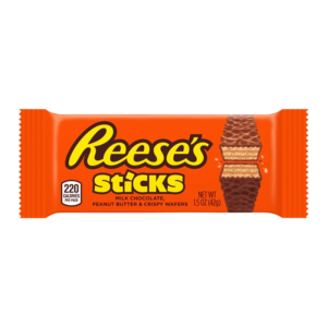 Reeses Stöcke. Erdnussbutter. Amerikanische Schokolade