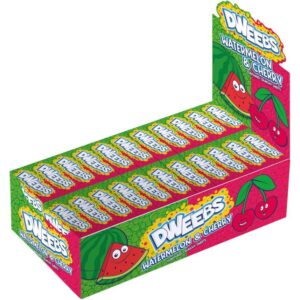 Dweebs watermelon cherry. de crunchy candy balletjes uit Engeland