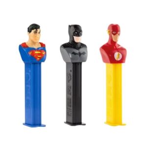 PEZ DC Heroes editie. leuk om te sparen en uiteraard om op te eten