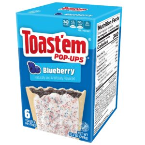 Toast em Pop ups Strawberry, lekkere tussendoortjes met blueberry smaak